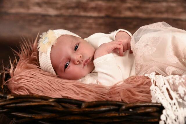 Elina Adelheid
Geburt: 24. September
52 cm, 3.525 g
Michelle und David Liebmann aus Neutillmitsch | Foto: Monika Narrath Photography