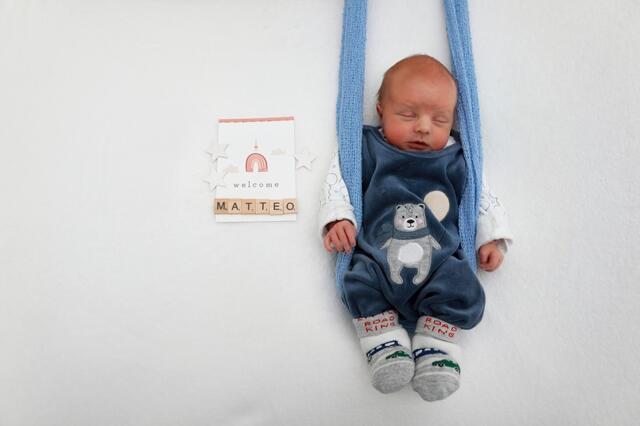 Matteo
Geburt: 23. Oktober
49 cm, 2.660 g
Denise und Michael Rode aus Spielfeld | Foto: Baby Smile