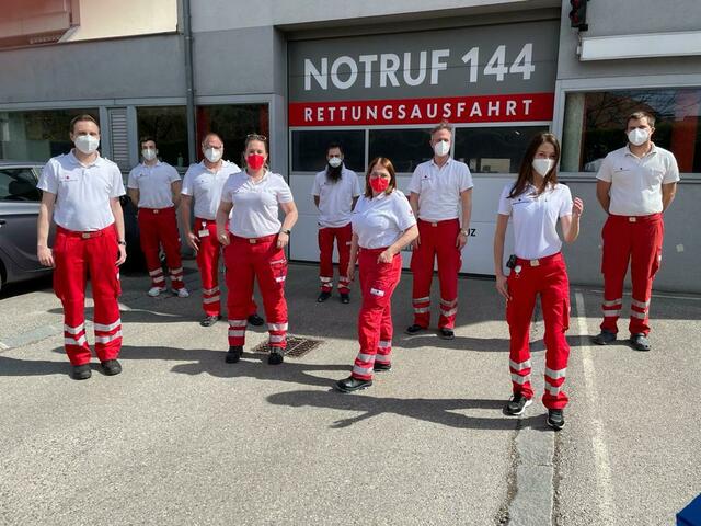 Unsere ehrenamtliche Dienstmannschaft am Sonntag. | Foto: Rotes Kreuz Purkersdorf-Gablitz