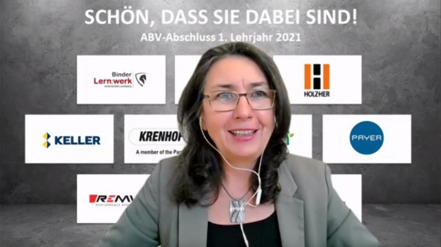 ABV-Obfrau Sonja Hutter-Binder begrüßte die Anwesenden bei der Online-Abschlussveranstaltung. | Foto: KK