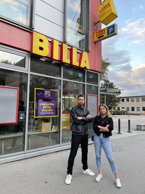 Florian Koppler und Simone Rienesl von der SPÖ Franckviertel haben im September auf die drohende Schließung aufmerksam gemacht. | Foto: Sarah Uttenthaler