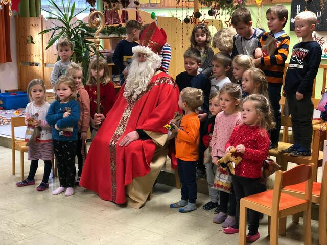 Die Kinder waren begeistert vom Besuch des Nikolaus. | Foto: KK