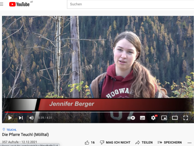 Jennifer und Valentina haben mit Pfarrer Pichler ein Video gedreht.  | Foto: screenshot YouTube