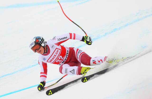 Ramona Siebenhofer zeigte in St. Moritz groß auf. | Foto: GEPA