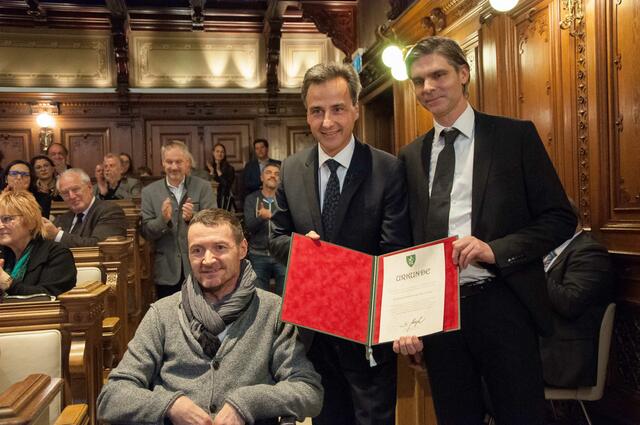 Der HWC erhielt 2017 den Menschenrechtspreis der Stadt Graz. | Foto: Caritas