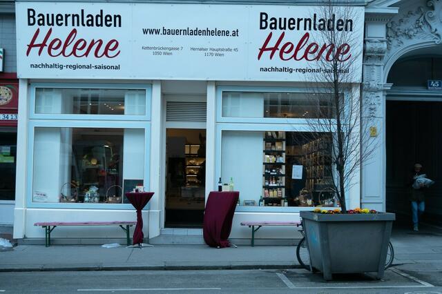 Der Bauernladen Helene befindet sich in der Hernalser Hauptstraße 45. | Foto: Bauernladen Helene
