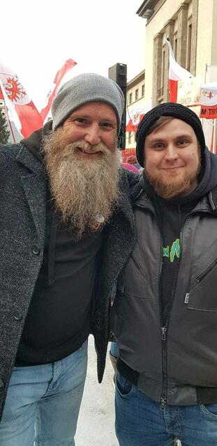J.W. Anderlan mit Benjamin Kranl. "Ein Mann der Heimat!" schreibt H.C. Strache auf FB dazu. | Foto: FB/Kranzl