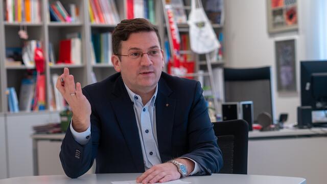 Bezirkschef Wilfried Zankl (SPÖ) im Interview über die Vorhaben im neuen Jahr. | Foto: Schinagl