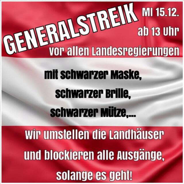 Der Aruf zum Generalstreik | Foto: BezirksBlätter