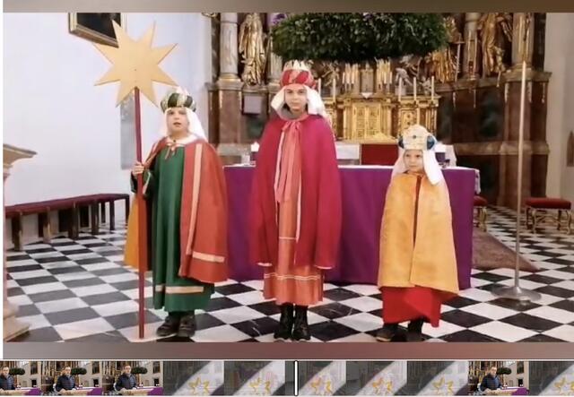 Eine besondere Video-Botschaft überbrachten die Sternsinger im Vorjahr in Leibnitz. | Foto: Pfarre Leibnitz