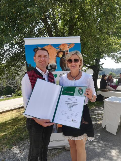 Tierschutzpreisträger 2021: Andrea und Josef Steßl aus Bad Loipersdorf.