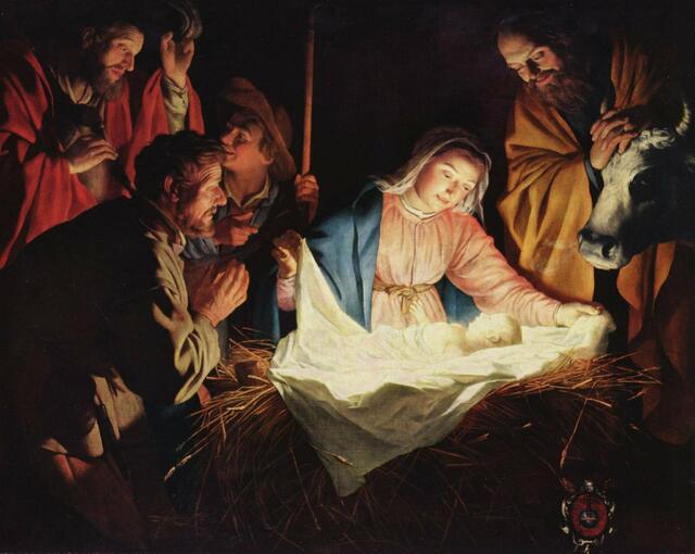 Das Christuskind in der Volkskultur als Gabenbringer zur Weihnachtszeit.