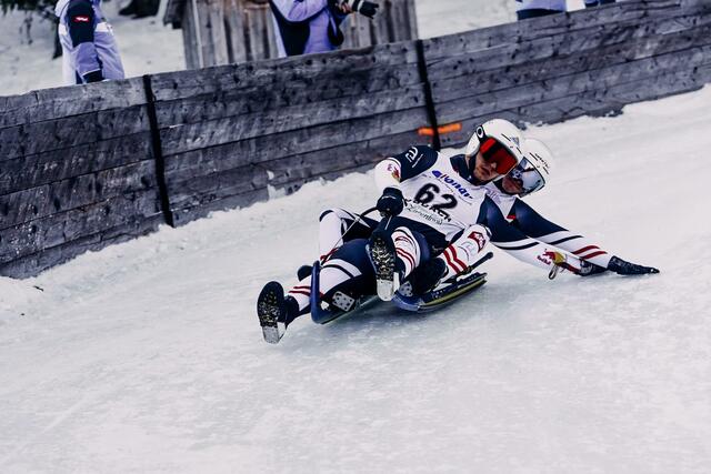Im Doppel triumphierten die Cousins Fabian und Simon Achenrainer bei den Östrreichischen Staatsmeisterschaften 2022 im Rennrodeln auf Naturbahnen. | Foto: ÖRV/Miriam Jennewein