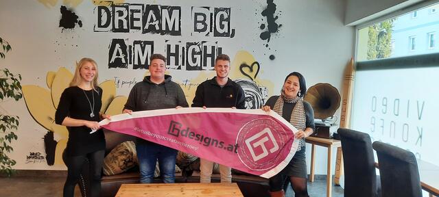 chdesigns machten mit: Valentina Oschounig, Rene Haas, Nicolas Z. Zauchner und Corinna Hackl (Firmenchefin) | Foto: privat