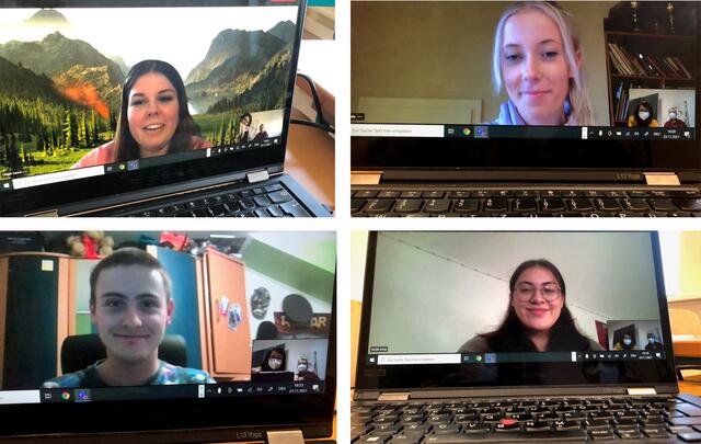 Das Bewerbungstraining fand online statt.