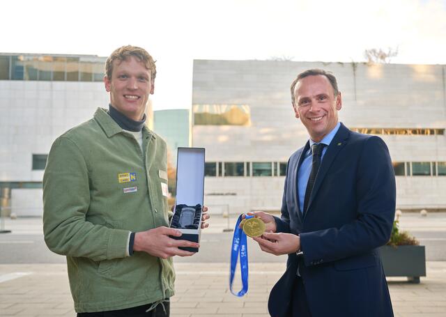 Felix Auböck, Sportlandesrat Jochen Danninger