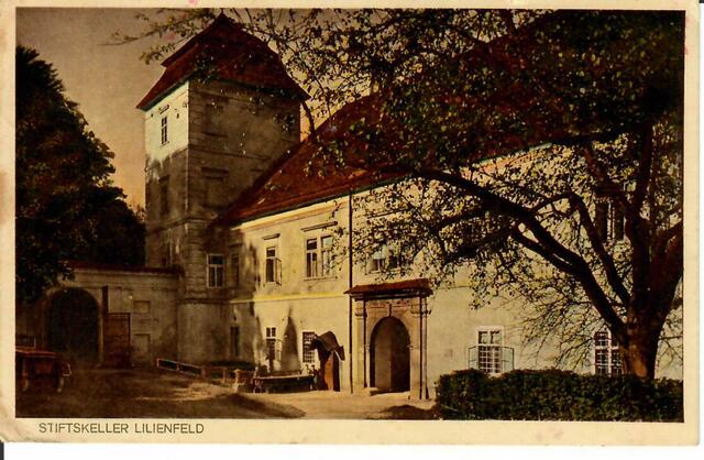 Stiftskeller Lilienfeld_Postkarte 18.3.1937 | Foto: Archiv Stift Lilienfeld