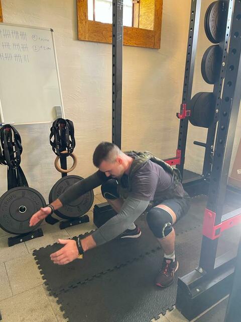 In seinem Gym trainiert Stefan Kniely bis zu 4 Stunden täglich. | Foto: Stefan Kniely