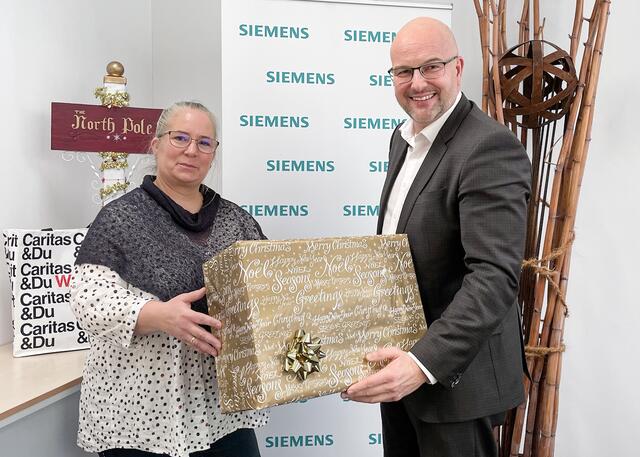 Spendenübergabe von Siemens Österreich an die Caritas | Foto: Siemens AG Österreich