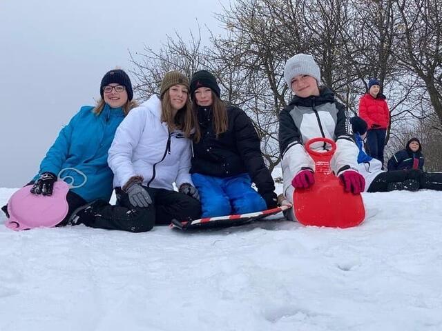 Spaß im Schnee | Foto: Wimmer Gymnasium Oberschützen