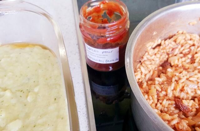 Kohlpüree, Elisabeths Gewürzpaste, die Reisfülle