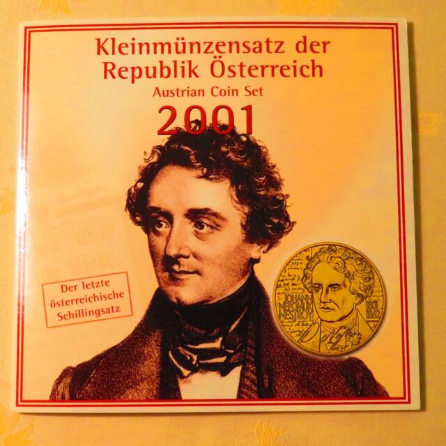 Der letzte Münzsatz der Österr. Schillingmünzen.