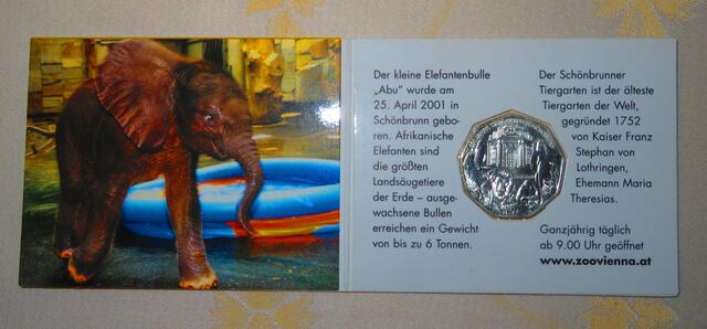 Der "Babyelefant" war schon 2002 ein Thema bei der ersten 5,-Euro Sondermünze.