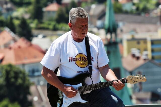 Günther Schaller als Mitglied von "BürgerMeixner" am Voitsberger Schlossberg | Foto: Franz Taucher
