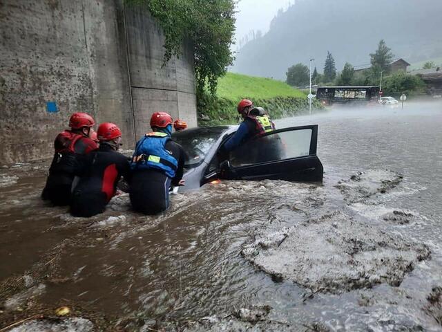 Hochwassereinsatz in St. Johann im Pongau | Foto: Wasserrettung