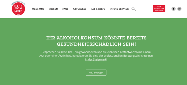 Den Test kann man online unter https://www.mehr-vom-leben.jetzt/selbsttest/ machen.
