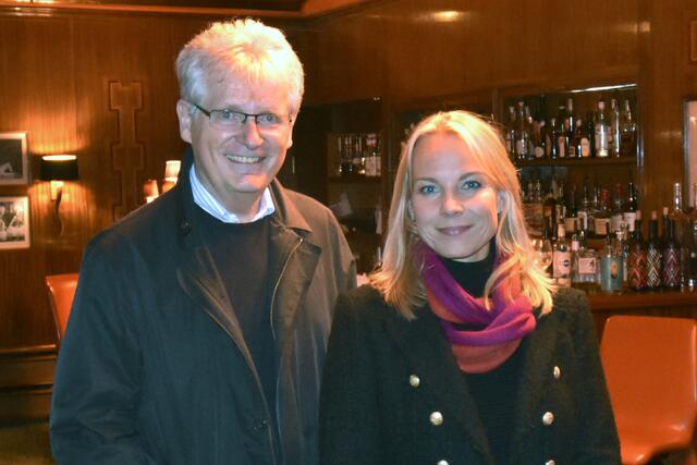 Gerhard Blaboll und Elina Garanca beim Radiointerview (Elīna Garanča)