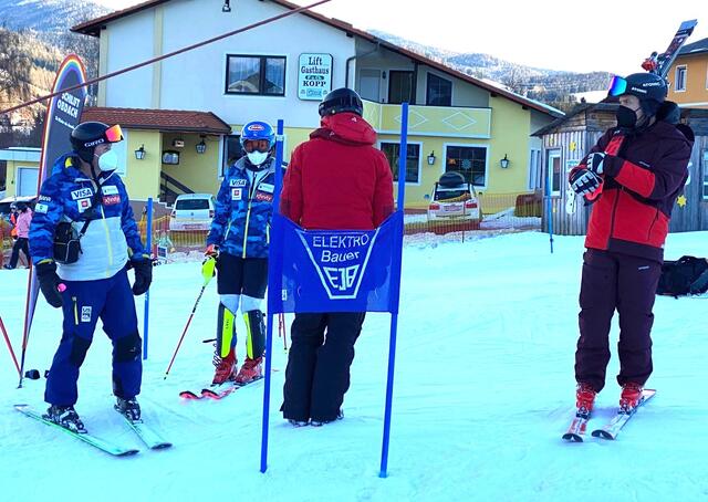 Mikaela Shiffrin beim Training in Obdach.
