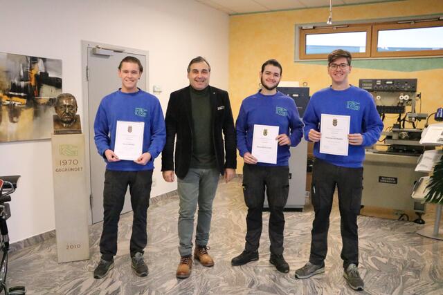 Georg Weber, GR Anton Buresch, Moses Berculean, Sebastian Schnabel | Foto: Rauch