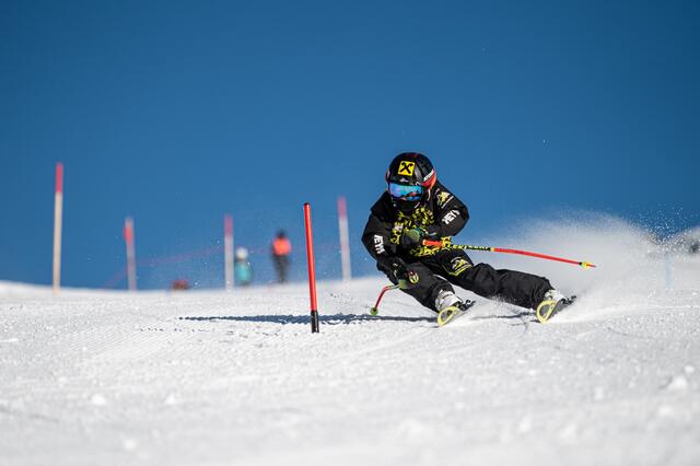 Laurin Sambs carvt beim OÖ Kids Cup am Hochficht im RTL auf den 2. Platz. | Foto: Privat
