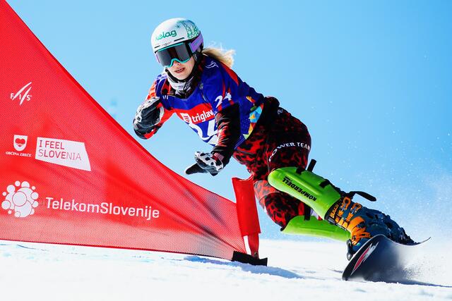 Sabine Schöffmann kann sich in Engadin durchsetzen | Foto: GEPA
