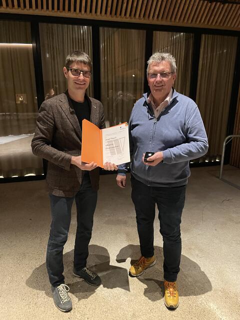 Wirtschaftsbund Tirol Josef Raich wurde silberne Ehrennadel verliehen