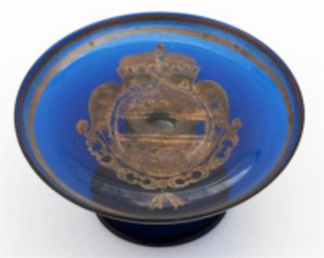 Tazza mit Bindenschild
Glashütte Hall, um 1590 | Foto: Servitenkloster Innsbruck
