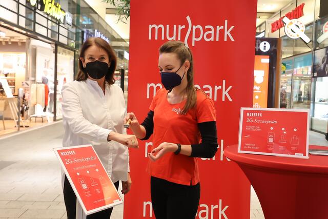 Kontrollen an den Eingängen ermöglichen Zutritt zu allen Shops | Foto: Murpark