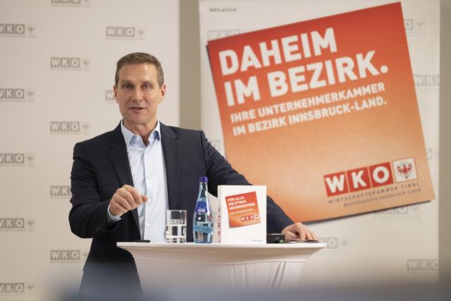 WK-Obmann Innsbruck-Stadt Franz Jirka will Maßnahmen und Konzepte für das Gewerbegebiet Rossau.