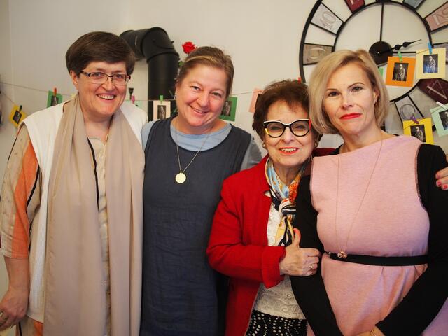 Die Organisatorinnen des Family Days: Maria Magdalena, Dagmar, Soheyla und Olga