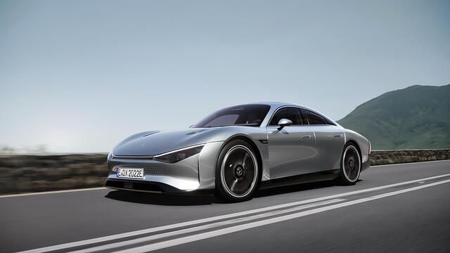 Der Mercedes-Benz Vision EQXX ist ein Forschungsfahrzeug mit Straßenzulassung und revolutioniert die E-Mobilität mit einer elektrischen Reichweite von über 1.000 Kilometern! | Foto: Mercedes-Benz