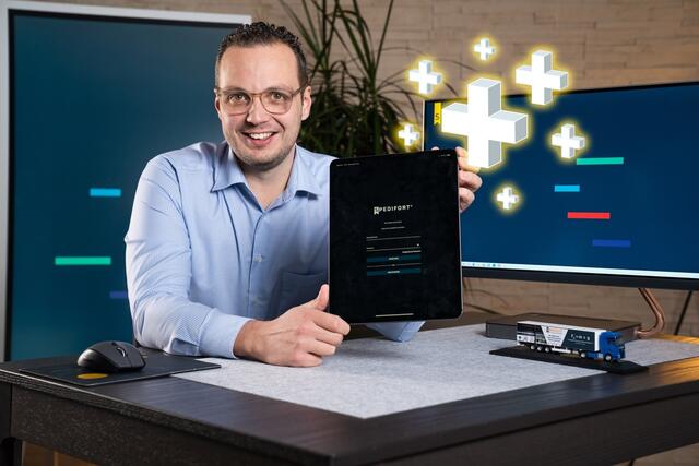 "INN-ovativ"-GF Andreas Rinnhofer freut sich, dass sein Spedifort Plus-Dienst nun mit einem Englisch-Grundlagen-Kurs erweitert wurde. | Foto: INN-ovativ KG