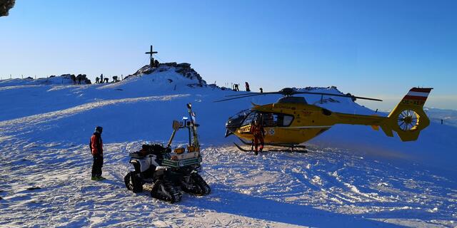 Mit dem Quad können die Bergretter auch Unfallorte abseits der Piste rasch erreichen.