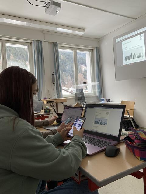 Ein Online-Workshop des Österreichischen Wirtschafts- und Gesellschaftsmuseums, der in Zusammenarbeit mit der Österreichischen Nationalbank entwickelt wurde, vermittelte den ORG Schüler:innen geldpolitisches Wissen und Zusammenhänge. | Foto: ORG Zams