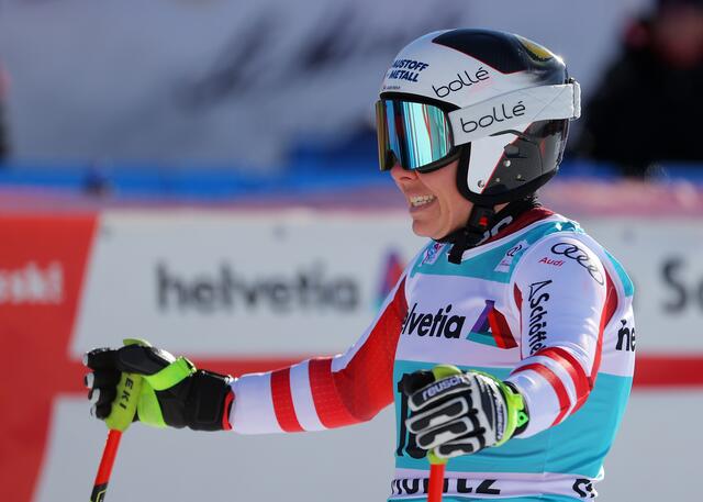 Für den Super-G beißt Nici Schmidhofer die Zähne zusammen.