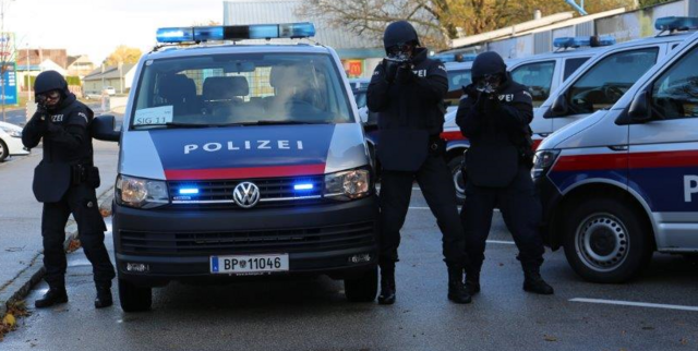 Die „Schnelle Interventionsgruppe“ konnte den Mann vor der Wohnung stellen (Symbolfoto) | Foto: LPD