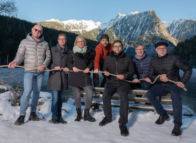 Robert Plattner, Alexander Wolf, Daniela Plattner, Patrick Fiegl, Danko Cvijanovic, Alexander Reiter und Christian Nösig. | Foto: Oetzer Zukunft