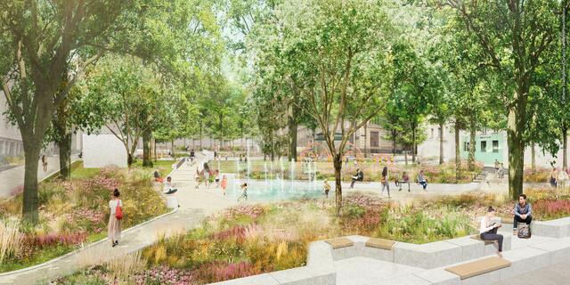 Der Umbau des Loquaiparks ist einer von zwei Großprojekten 2022.  | Foto: Carla Lo