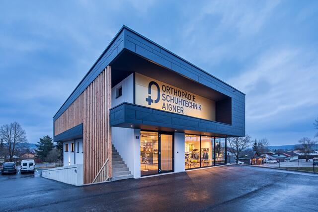 Der moderne Neubau in Frankenburg. | Foto: Schoblocher Bau Consulting GmbH