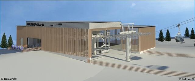 So könnte die Talstation der neuen Galtbergbahn aussehen | Foto: Visualisierung: Schlick 2000